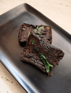 Black pudding terrine fried